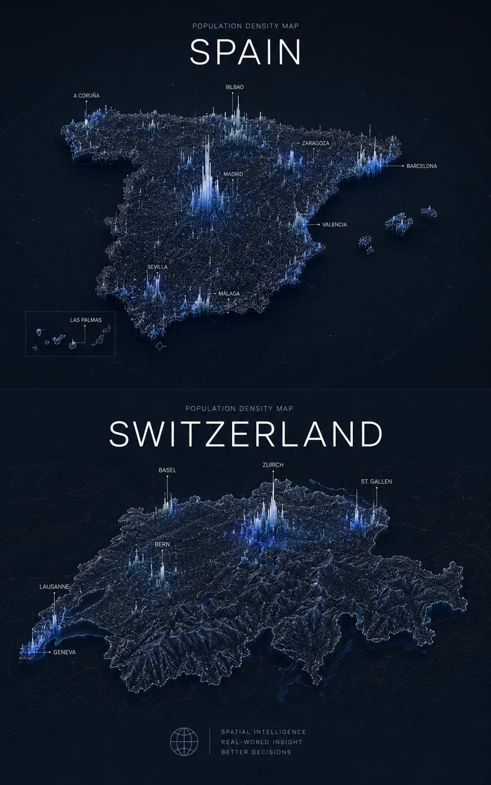 Population Map Studies